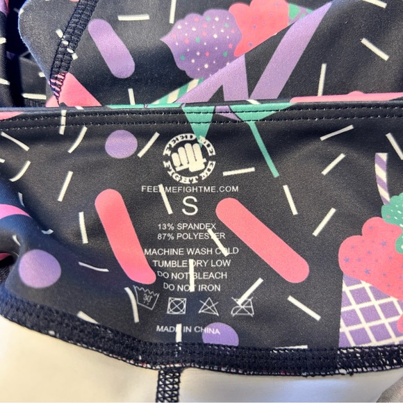 Feed Me Fight Me Crossfit Ice Cream & Confetti Shorts | Small - Picture 5 of 5